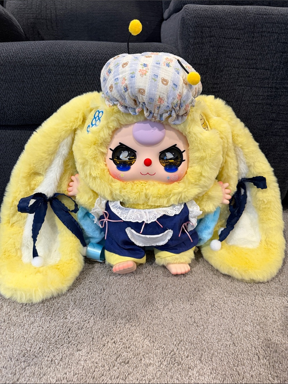 Brand New Baby Three Your Backpack 800% - Bee Plush Liquid Glitter Eyes
